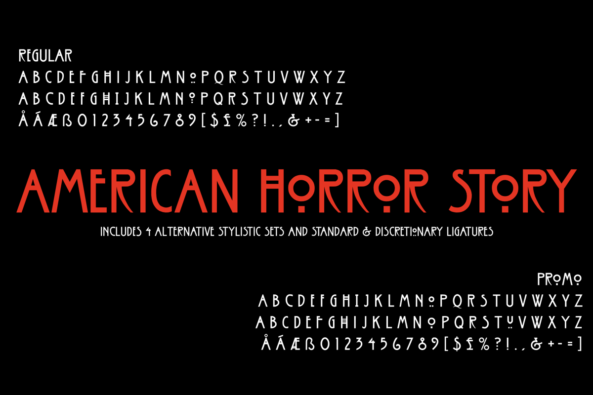 American horror story font free download